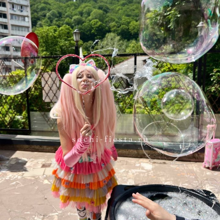 Шоу мыльных пузырей в Брянске