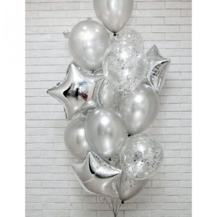 Фонтан шаров "Сильвер мун" в Брянске