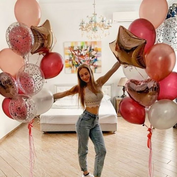 Фонтаны шаров "Селебрити" в Брянске