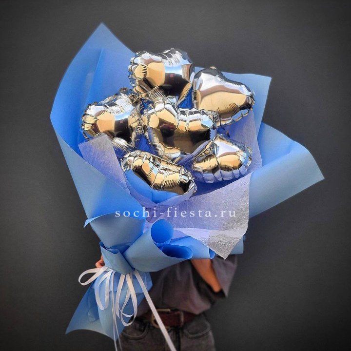 Букет из шаров сердец  №2 в Брянске