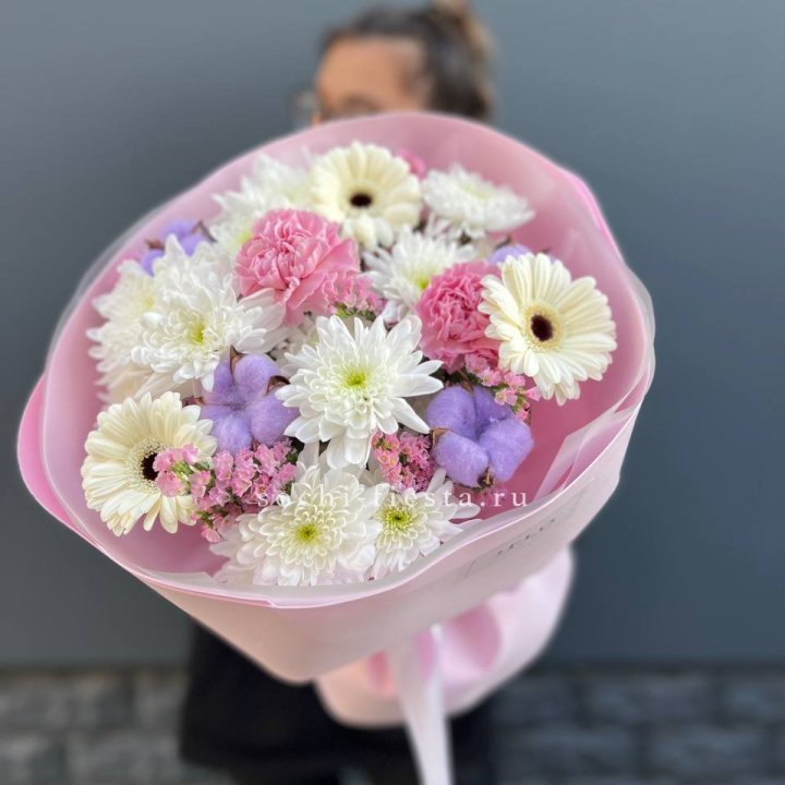 Букет цветов "Пинк спринг" в Брянске