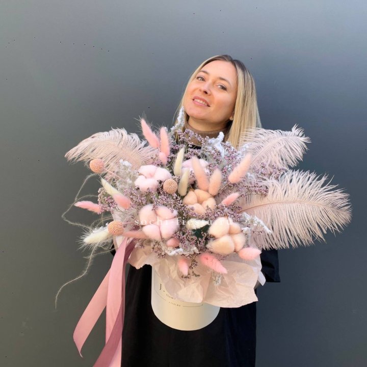 Авторский бокс с сухоцветами в Брянске