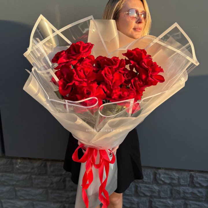  Букет  высоких роз 15 шт в Брянске