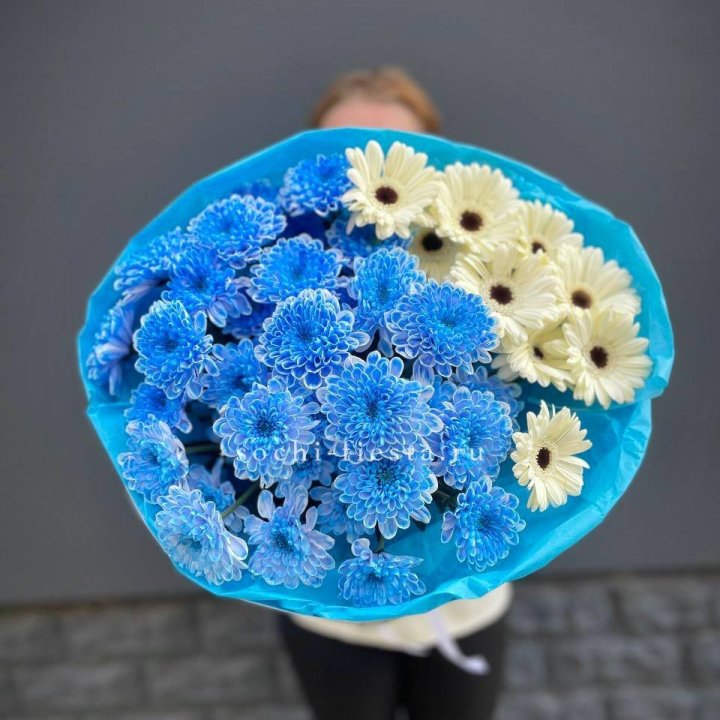 Букет хризантем и гербер в Брянске