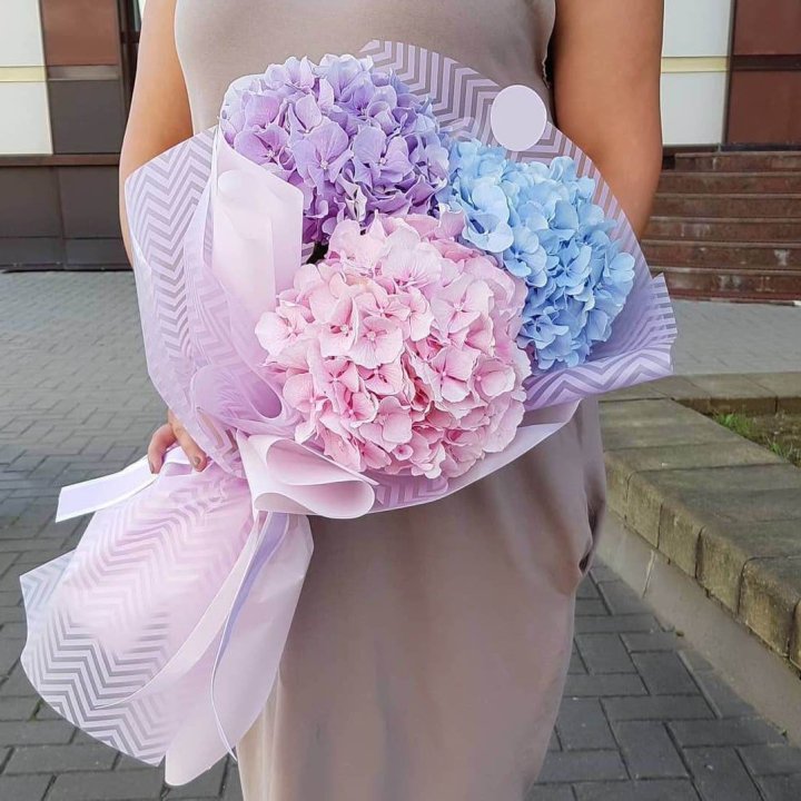 Букет гортензий "Пуф" в Брянске