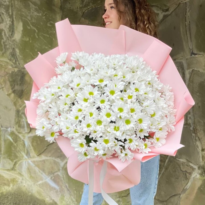  Букет хризантем "Крем" в Брянске