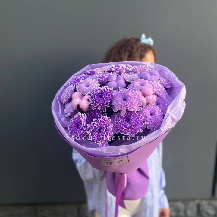 Хризантемы с хлопком в Брянске