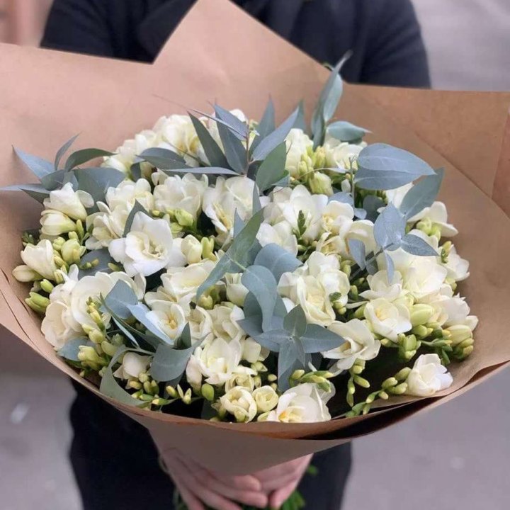 51 фрезия с эвкалиптом в Брянске