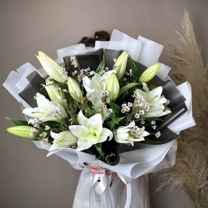 Букет лилий Снежная королева в Брянске