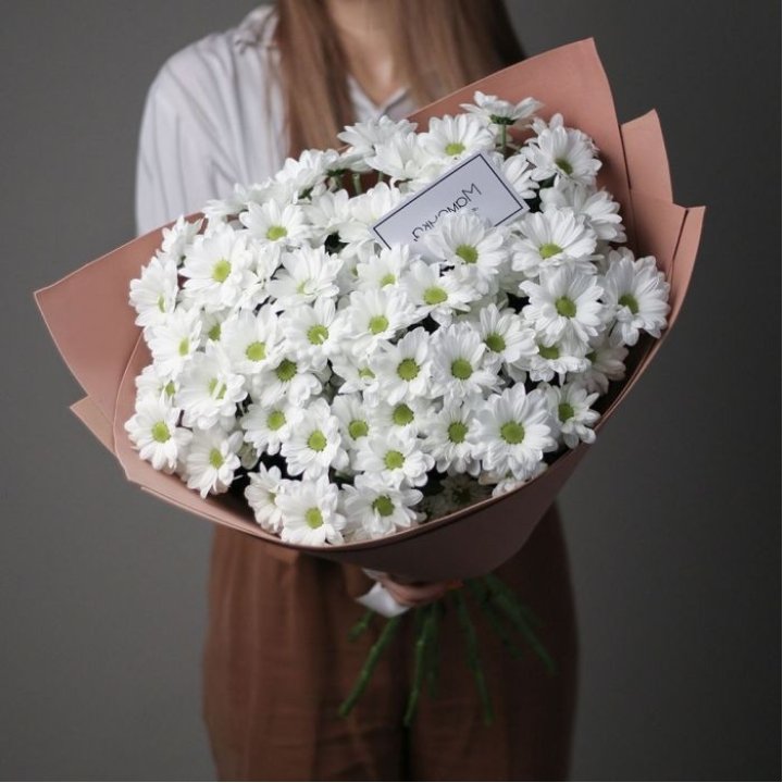 Хризантемы в крафте в Брянске