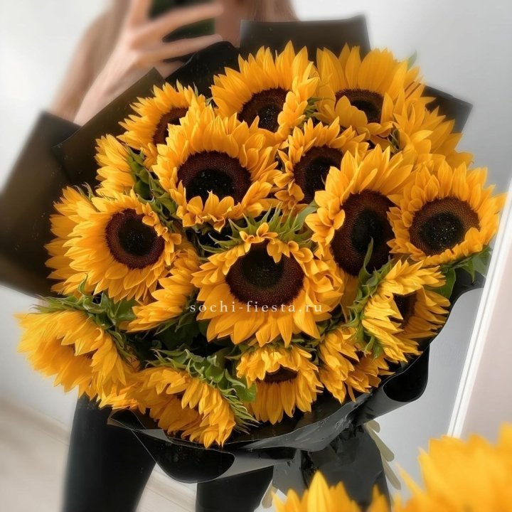 Букет подсолнухов "Гига" в Брянске