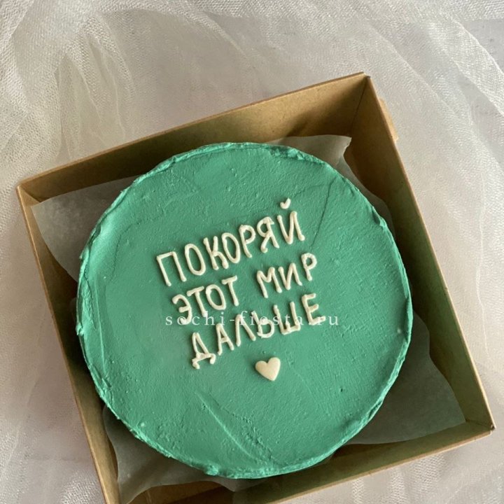 Бенто-торт "Покоряй этот мир" в Брянске