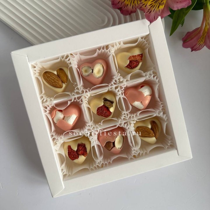Набор конфет из бельгийского шоколада Сердца в Брянске