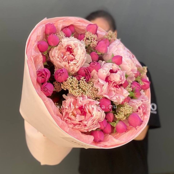  Букет с пионами "Преференс" в Брянске