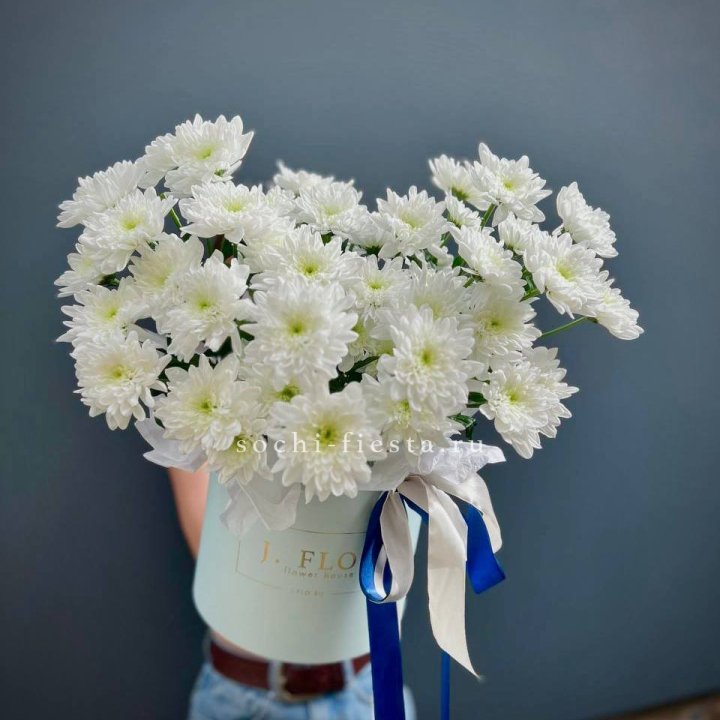 Коробка с хризантемами №3 в Брянске