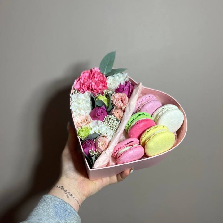 Дуо цветы и макаронсы в Брянске