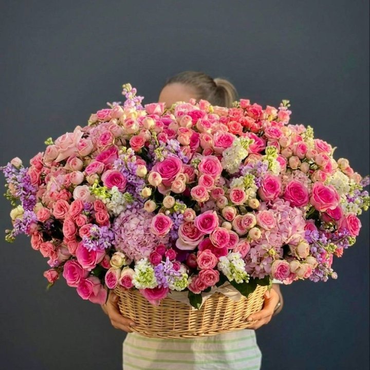 Цветочная корзина гигант №5 в Брянске
