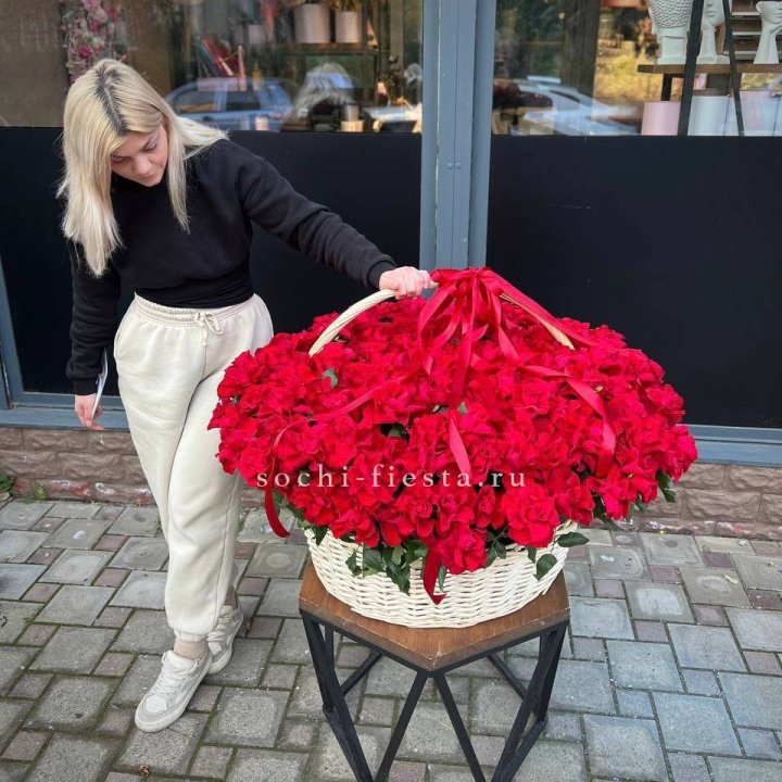 201 французская красная роза в Брянске