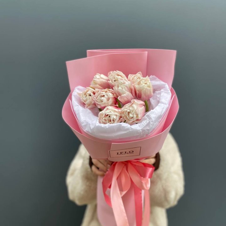 9 нежных тюльпанов в Брянске