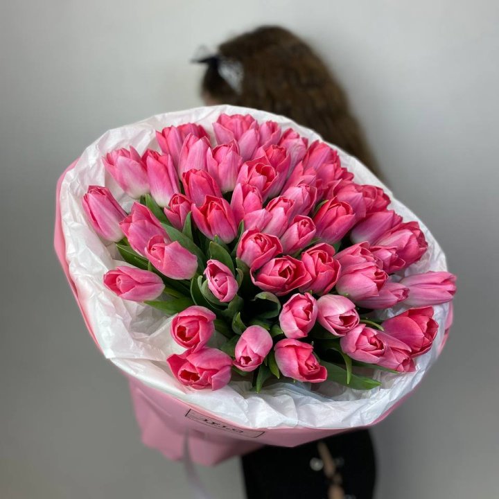 51 розовый тюльпан "Рози" в Брянске