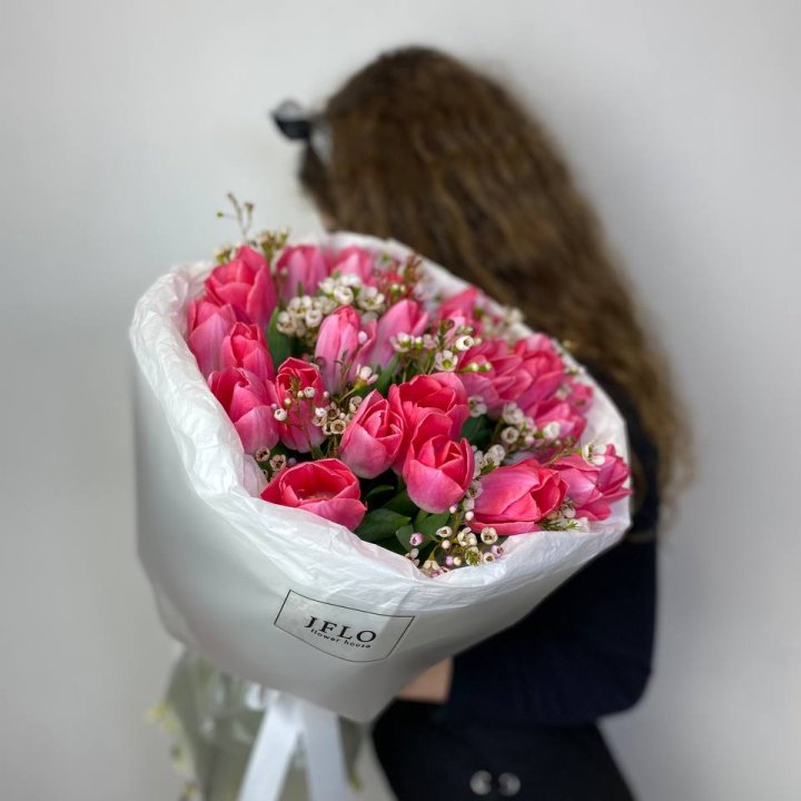 Дуо тюльпаны с хамелациумом в Брянске