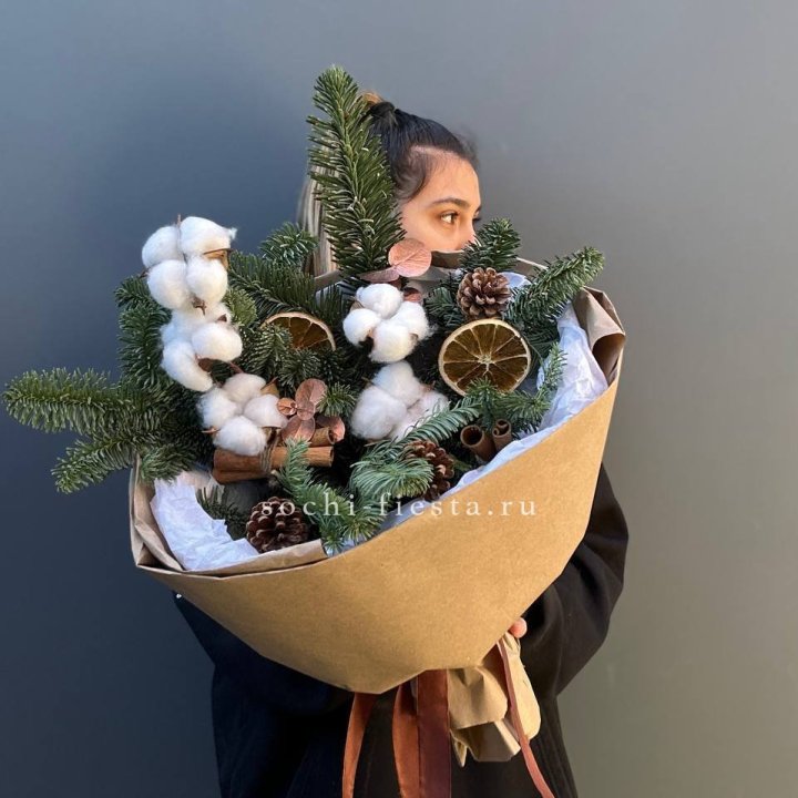 Зимний букет с нобилисом в Брянске