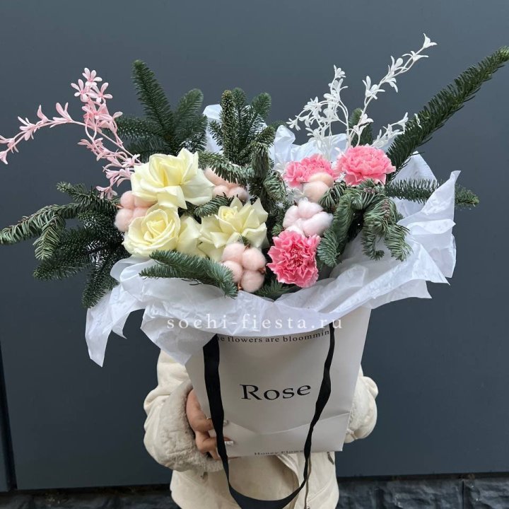 Цветочная сумка с нобилисом в Брянске