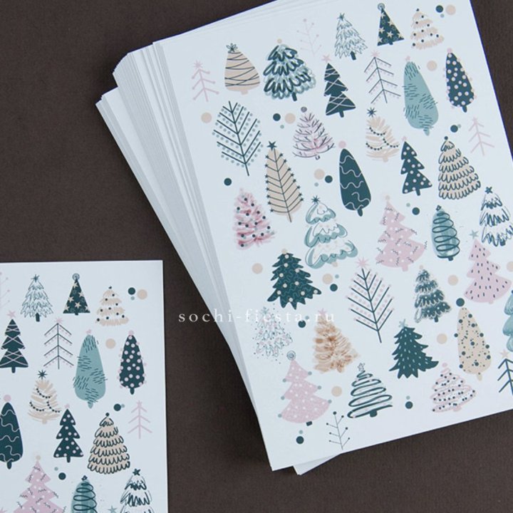 Открытка к букету "Елки" в Брянске