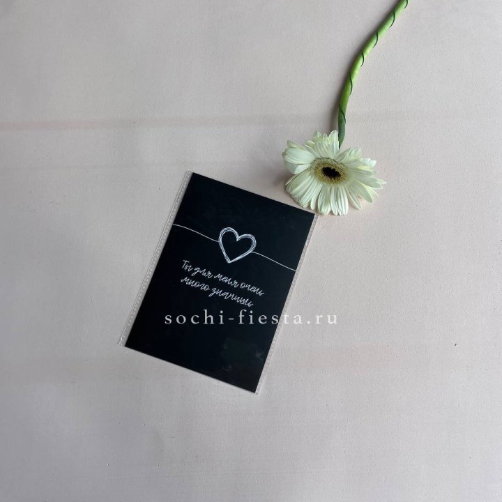 Открытка к букету "Ты для меня очень много значишь" в Брянске