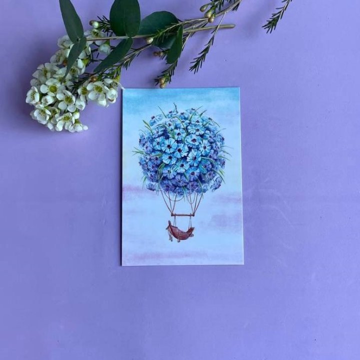 Открытка к букету "Флоростат" в Брянске