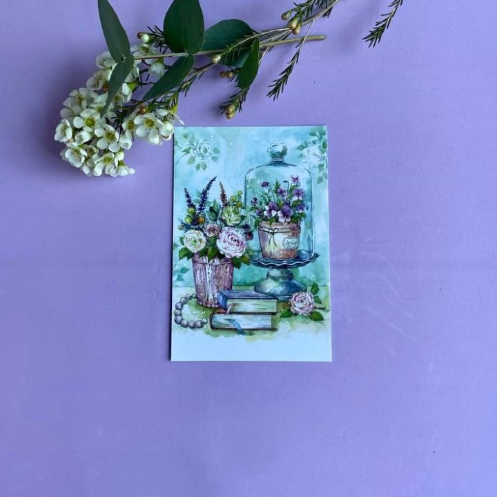 Открытка к букету "Книги" в Брянске