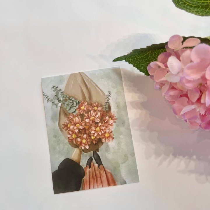 Открытка к букету "Букет" в Брянске