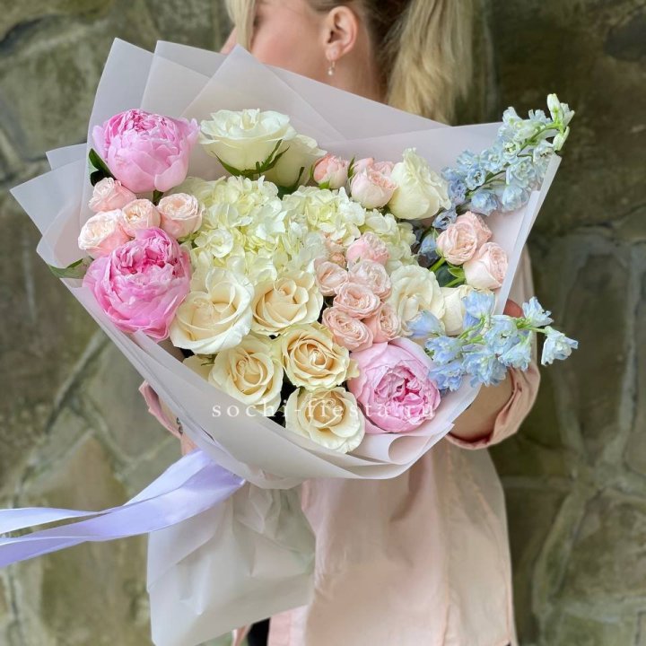 Букет с пионами "Богема" в Брянске