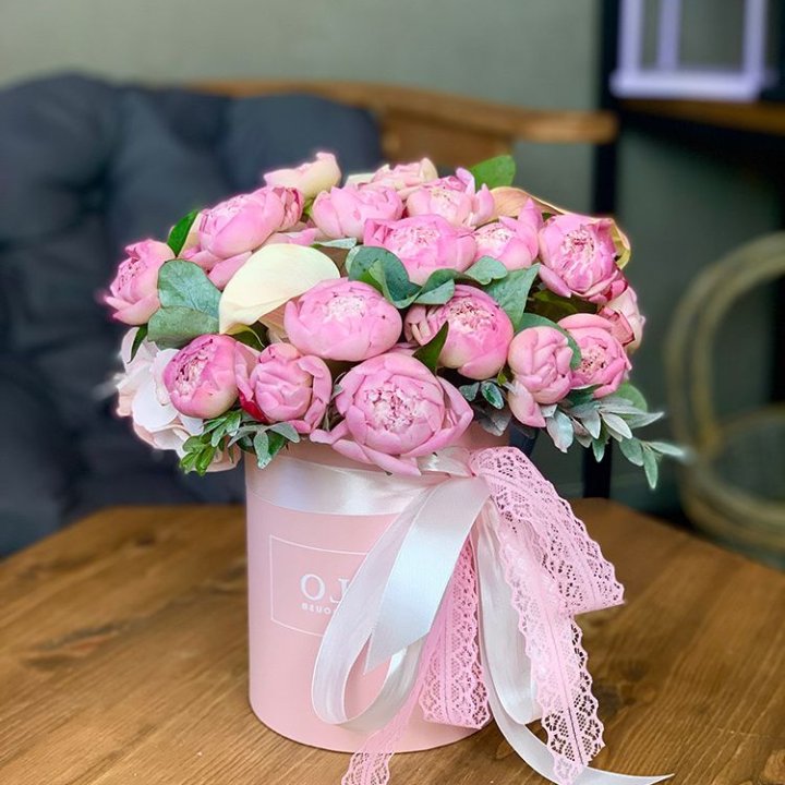 Композиция с пионами №1 в Брянске