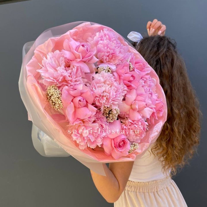  Букет с пионами "Пинки" в Брянске