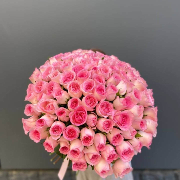 101 розовая роза в Брянске