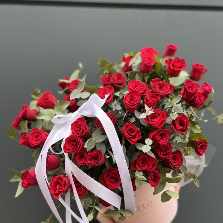 45 Красных роз в боксе "Сеньёрита" в Брянске