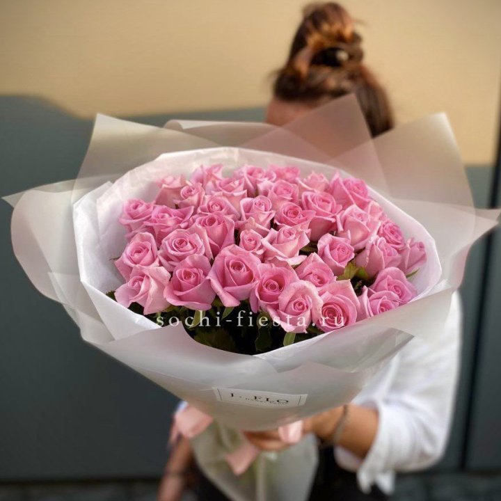 Букет розовых роз  в Брянске
