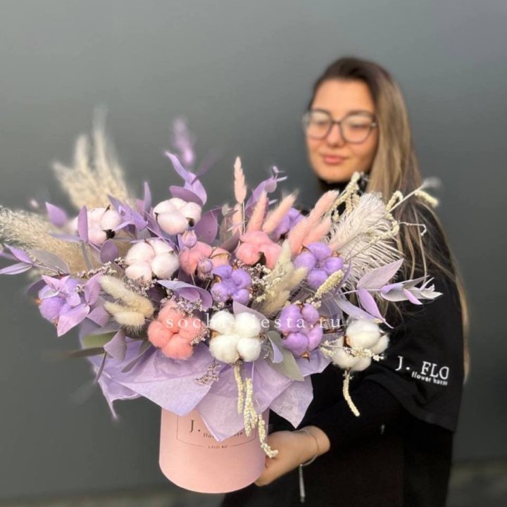 Авторский бокс с сухоцветами №4 в Брянске