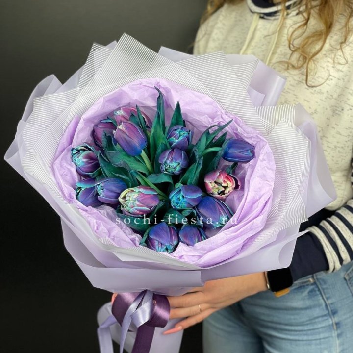 Букет тюльпанов "Пандора" в Брянске