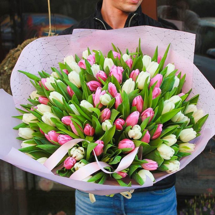 101 тюльпан микс в Брянске