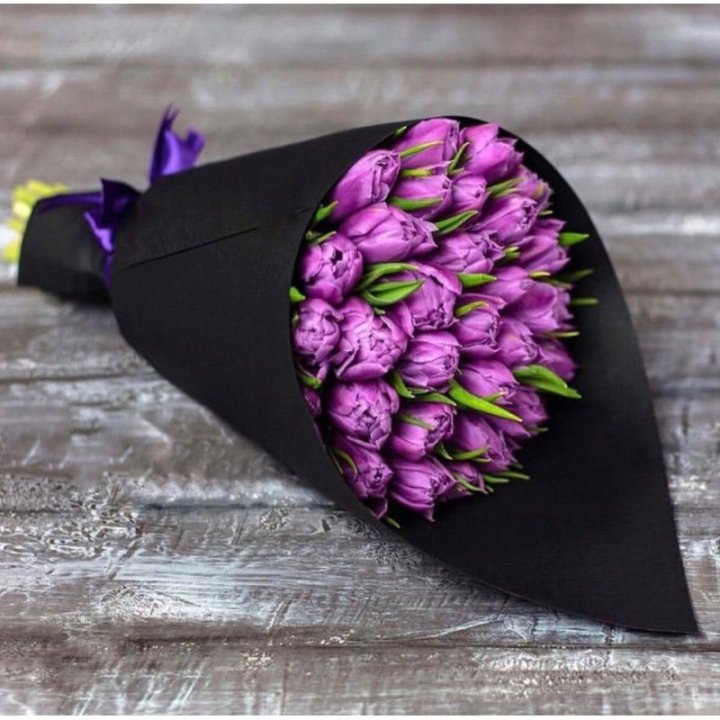 Пионовидные тюльпаны блэк в Брянске